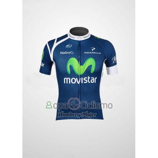 Movistar Ropa Ciclismo Culotte Corto 2012 Mangas Cortas Azul
